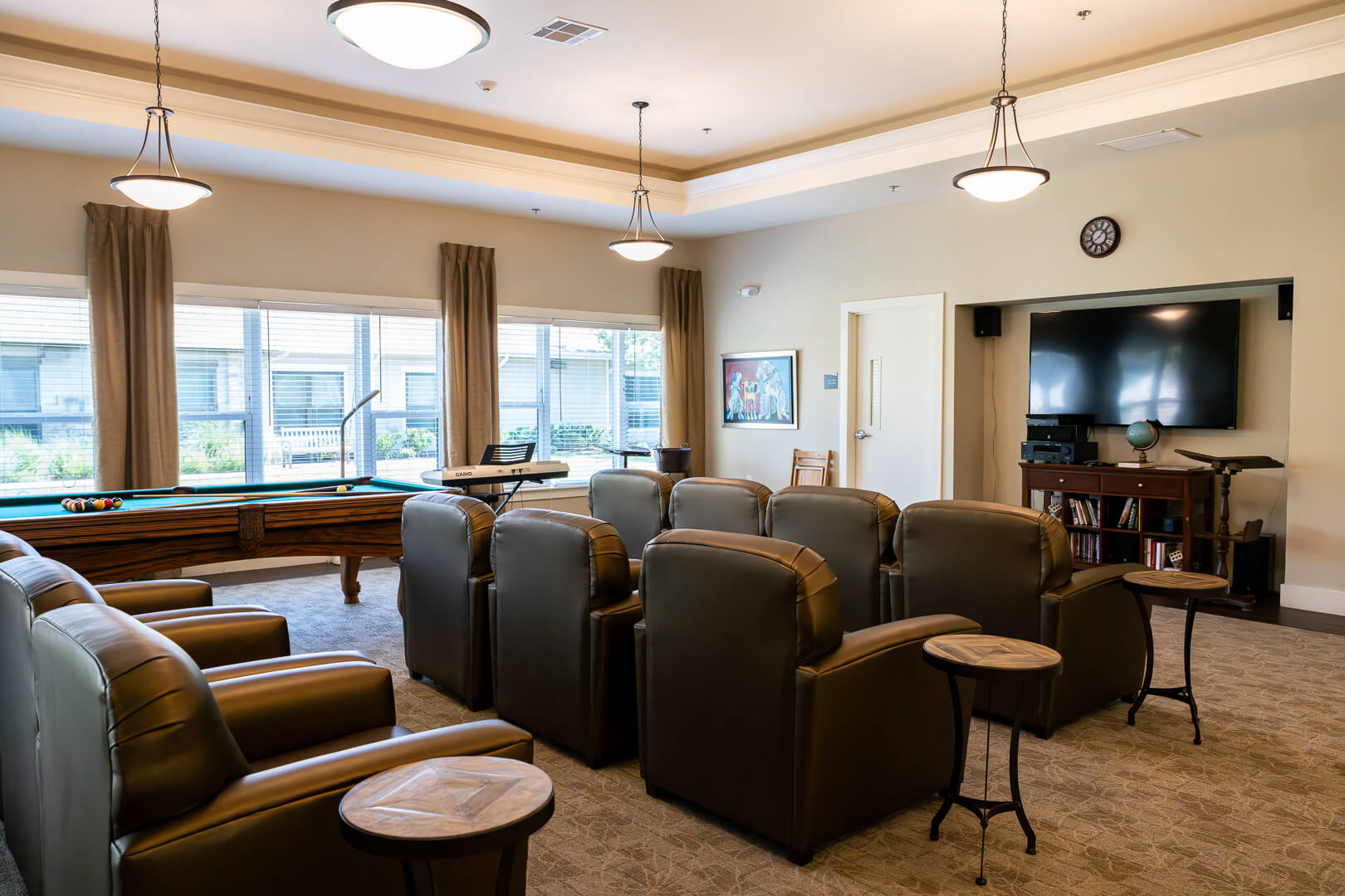 Entertainment Area at Assisted Living Facility