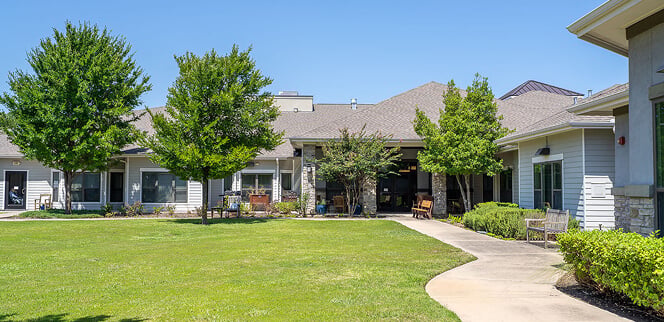 Courtyard in Main Street Nursing Home